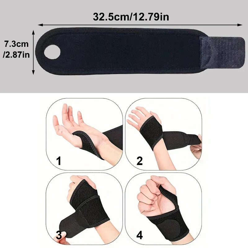 Adjustable Wrist Brace Perfect for Women & Men Support Wrap Strap Hand Carpal Tunnel Brace Fitness Suitable Both Right Left Hand