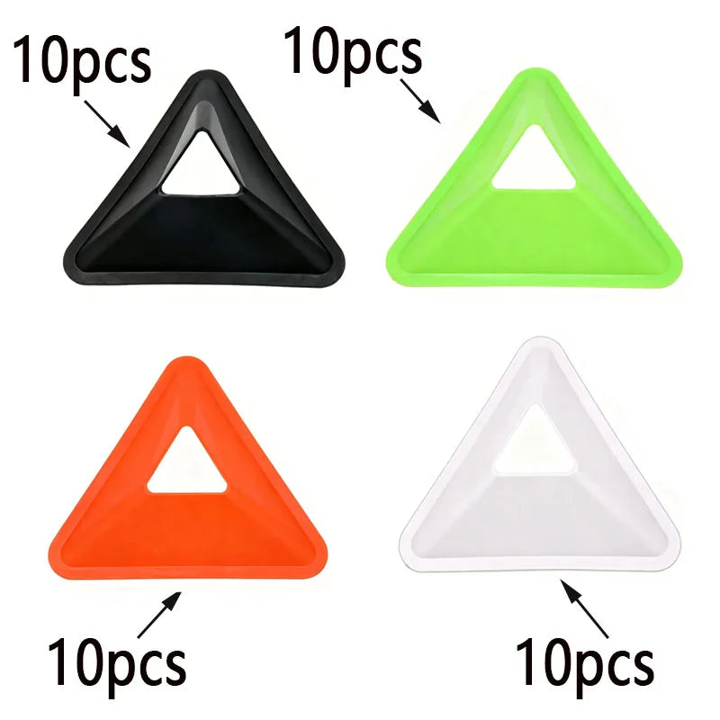 20/40Pcs 4 Colors Training Cones, Durable Triangle Marker Cones for Soccer Basketball Agility Training
