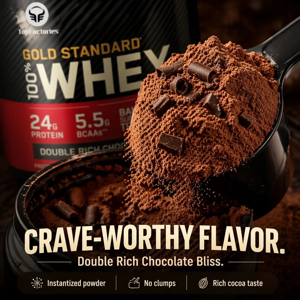 Dark Chocolate - 100% Grass-Fed Sports Nutrition Whey Protein Powder for Muscle Growth