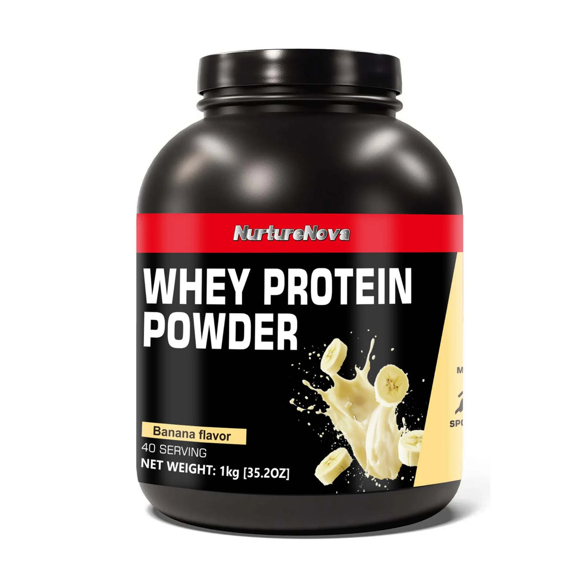 NurtureNova Chocolate Whey Protein Powder with Vitamins Minerals Taurine for Muscle Maintenance Recovery Support 1kg 40 Servings