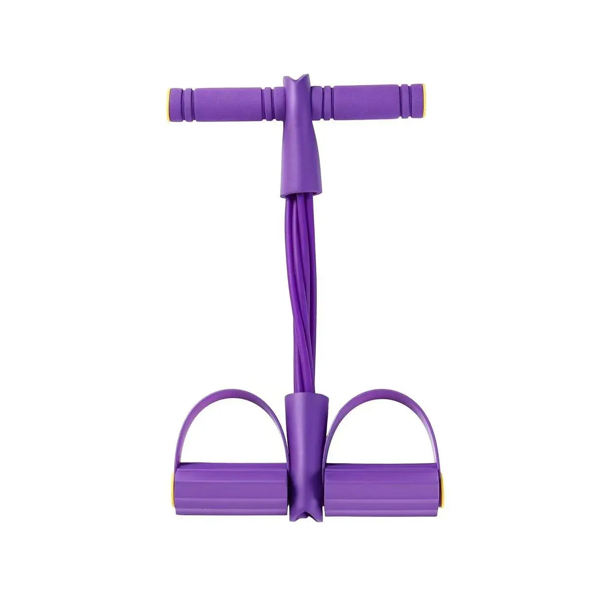 4 Tube Resistance Bands with Ergonomic Pedal, Full Body Workout, Yoga, Pilates, Core, Glutes, Hamstrings,Quads,Chest, Back, Neck