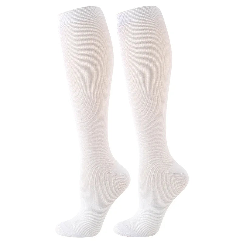 Varicose Compression Socks Blood Circulation Knee Length Elastic Socks Gym Outdoor Marathon Cycling Natural Hiking Sports Sock