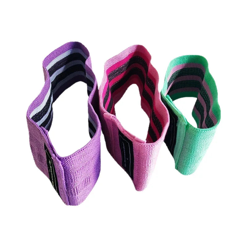 3Pcs Fabric Resistance Hip Booty Bands Glute Thigh Elastic Workout Squat Circle Stretch Fitness Strips Loops Yoga Gym Equipment