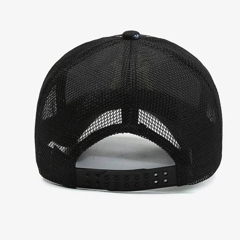 Summer Breathable Fashion Letters Baseball Cap Adjustable Dazzle Color Mesh Caps Men Women Casual Golf Running Sports Sun Hat
