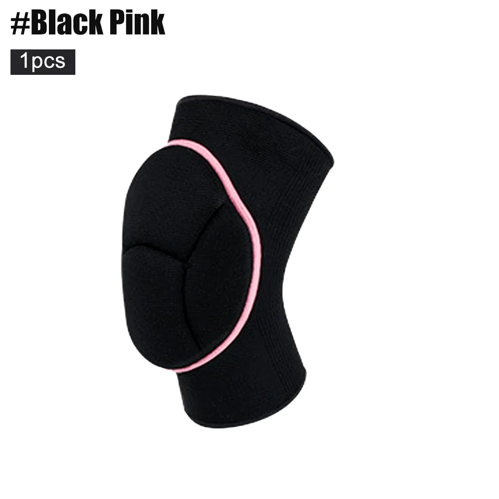 1Pcs Knee Pads Thick Sponge Anti-Slip Collision Avoidance Knee Sleeve Football Jogging Wrestling Basketball Volleyball Women Men