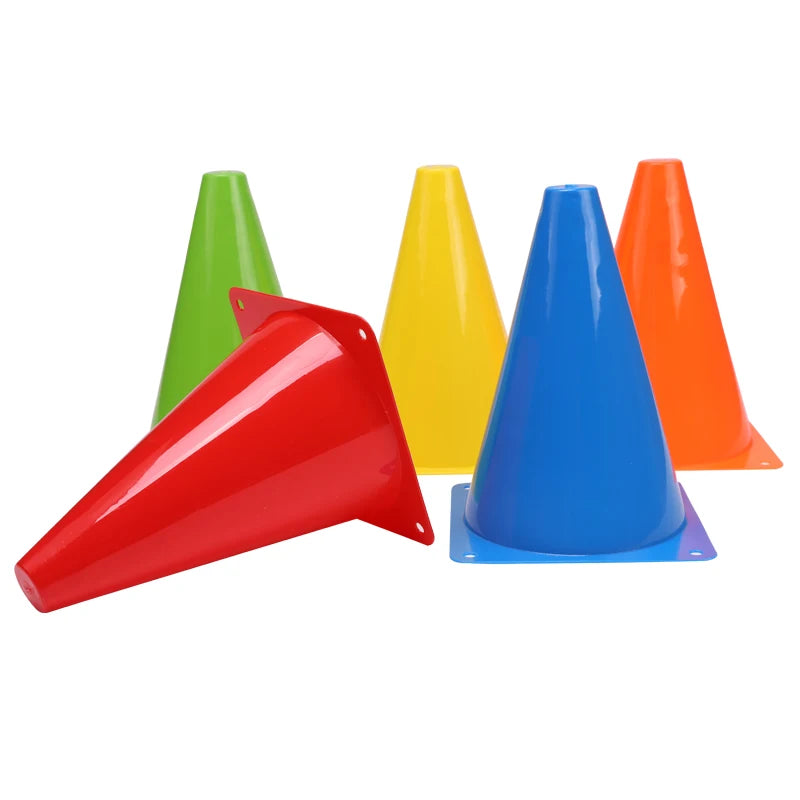 25PCS Hot Sale Colorful Marker Cones Soccer Agility Training Cones Football Marker Cones Cheap Price Portable Football