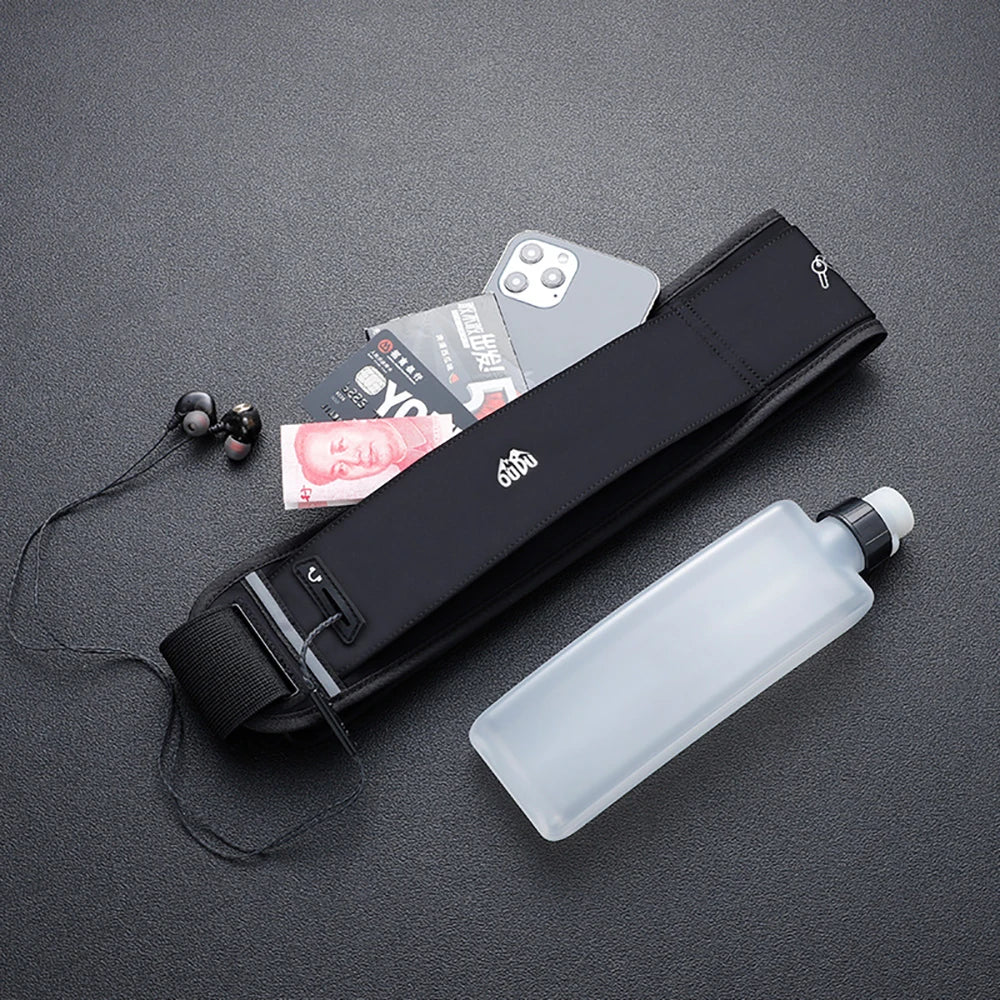 Running Belt Waist Bag with Water Bottle 330ml Women Sports Fanny Pack Men Phone Pouch Jogging Gym Bags Hydration Run