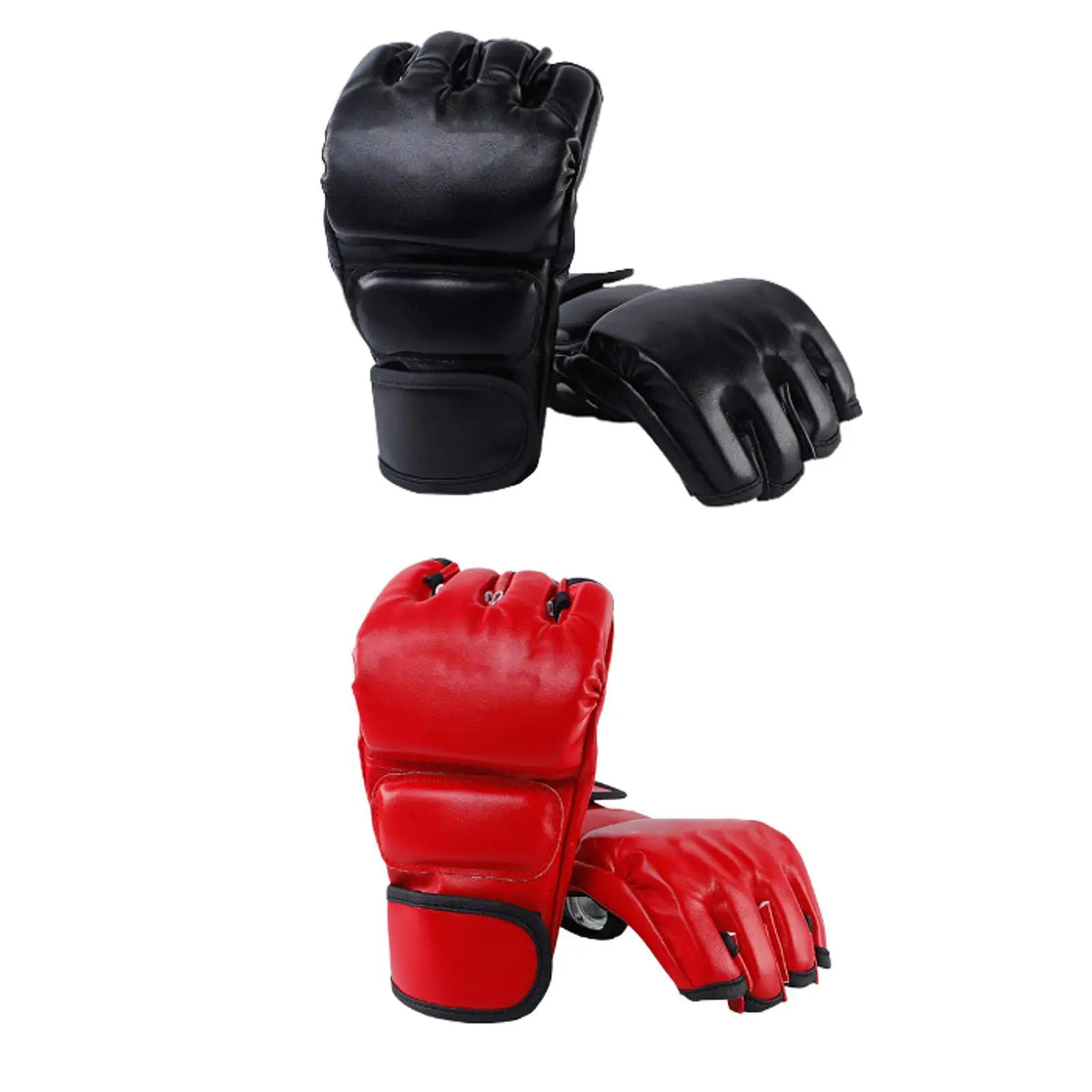 Boxing Gloves Punching Gloves Punch Mitts Open Palms Protective Gear Sport Mittens Mitts for Grappling Workout Sanda Karate
