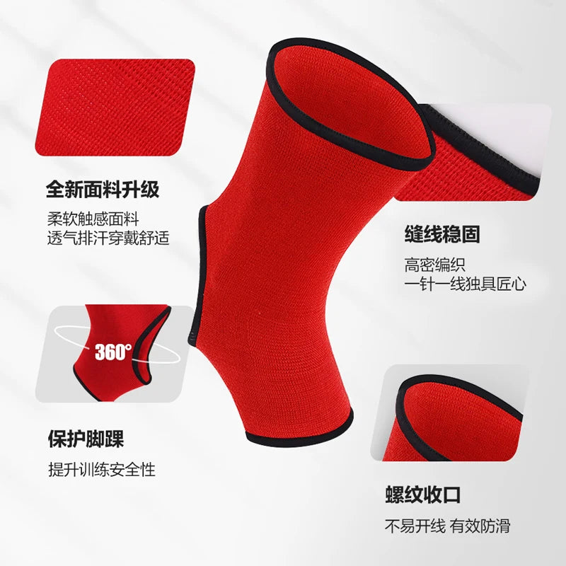 Muay Thai Anklet Fight Kickboxing Boxing Foot Ankle Support Socks Sports Braces Men Women Kids Leg Protector MMA Accessories