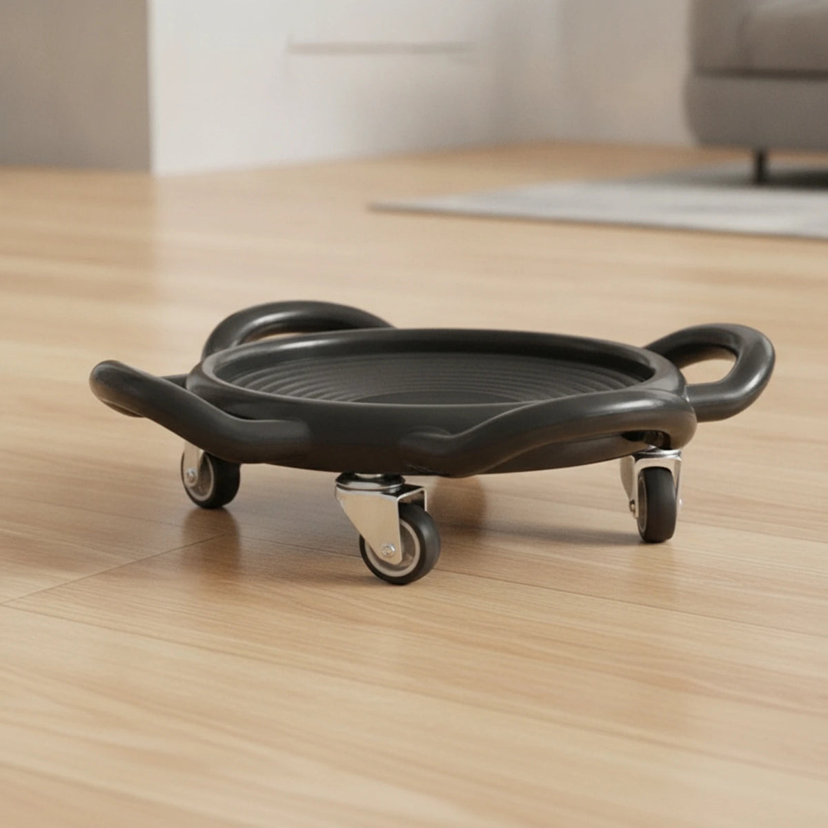 Core Training Slider with Handles Multi-Directional Ab Wheel Slider with Caster Wheels Fitness Equipment Stable