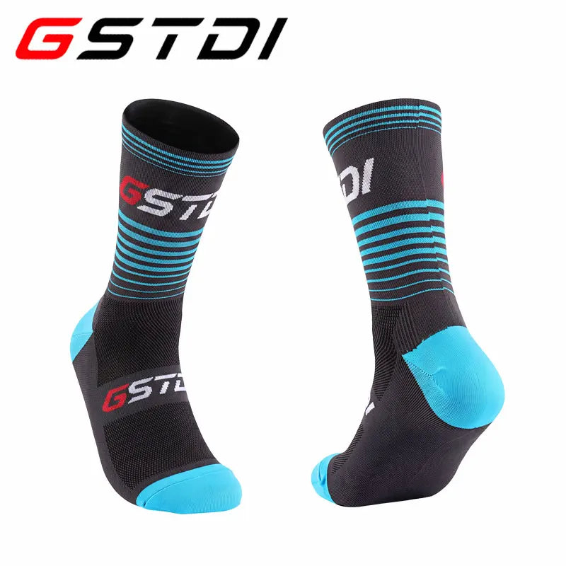 GSTDI New Cycling Socks High Quality Compression Men Bike Outdoor Women Running Professional Sports Running