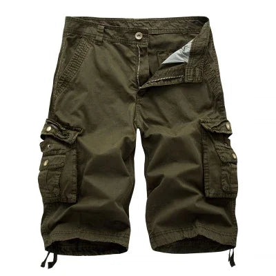 Cotton Cargo Shorts Men Summer Men Army Military Tactical Homme Shorts Male Casual Streetwear Multi-Pocket Cargo Shorts