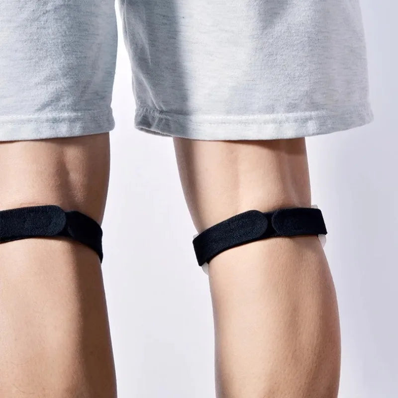 Tendon Support Strape Brace Shock Absorption Compression Strap Pads Sport Protection Adjustable PVC Knee Patellar Band