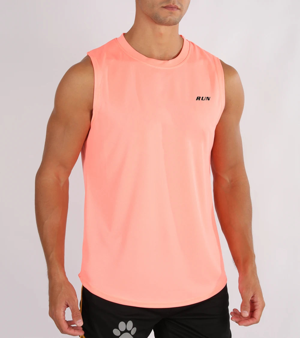 Men's Summer Fitness Vests, Fitness Training Clothes, Speed Fitness, Loose Sleeveless Shirts, Men's Fashion Basketball Vests
