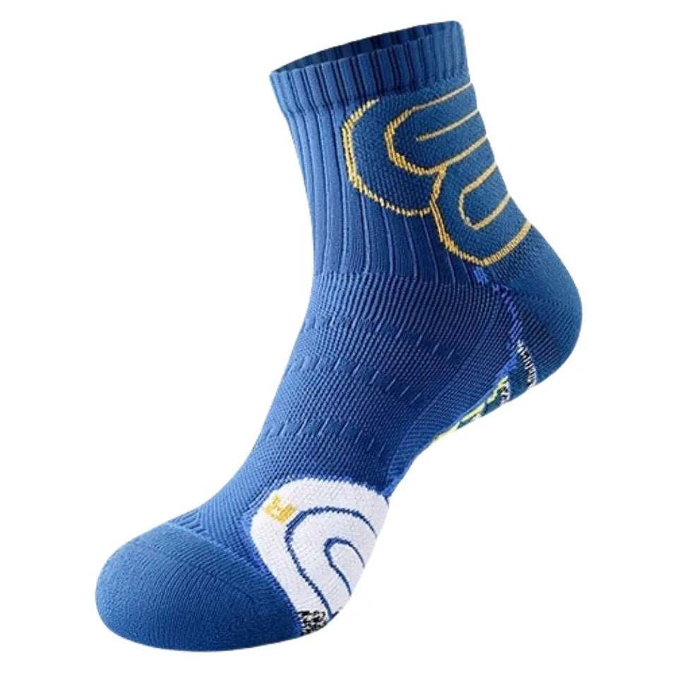 2 Pairs Professional Running Marathon Socks Men Large Size Basketball Badminton Tennis Socks Thickened Towel Bottom Sports Socks