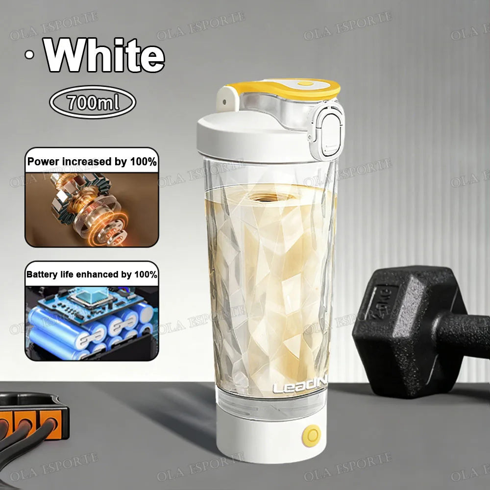 450-700ml Electric Automatic Mixing Cup Portable Whey Protein Shaker Bottle Battery Powered Fully Automatic Stirring Cup Home