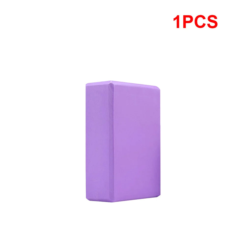1-5PCS EVA Yoga Block Solid Color Yoga Balance Bricks Moisture-Proof High Density Yoga Blocks Body Shaping Blocks for Meditation