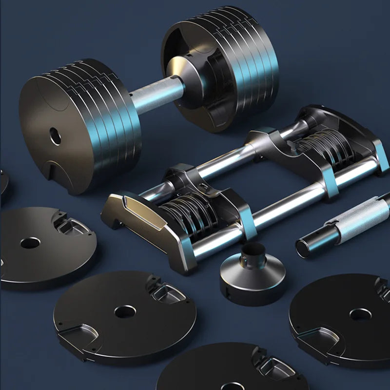 Adjustable Dumbbells Rotating Handle Adjustment / 7 Settings Fitness Equipment Strength Training