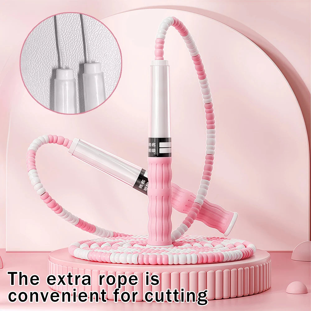 Bamboo Joint Soft Bead Skipping Rope Anti-Skid Segmented Fitness Jump Rope Professional Anti Slip Sports Rope Children