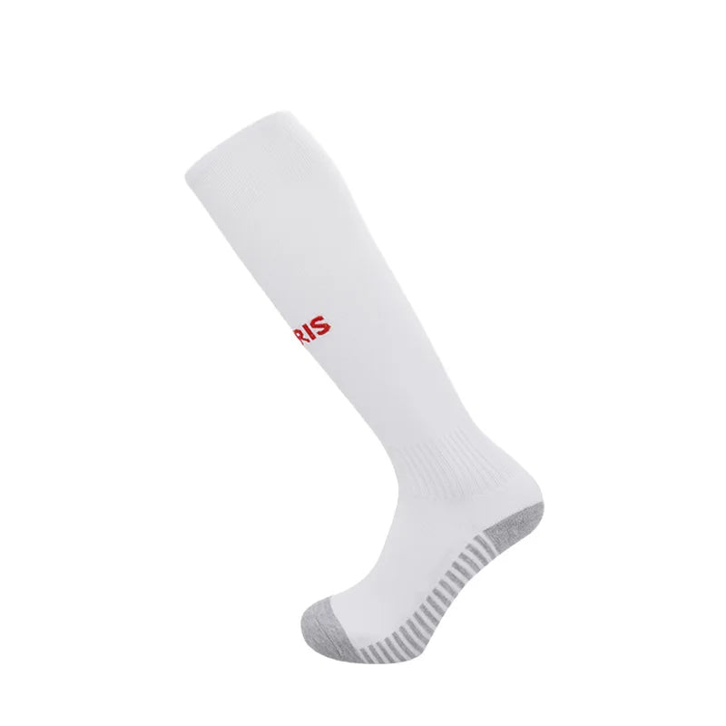 24-25 Season European Football Club Styles Children Adults Soccer Socks Boys Kid's Long Knee High Towel Bottom Sports Sock