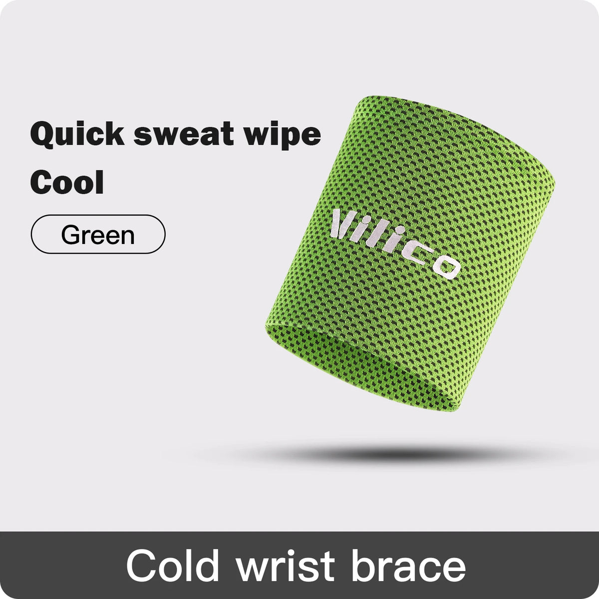 1/2 PC Summer Ice Cooling Wrist Sweatband Sport Wristband Volleyball Gym Wrist Brace Support Sweat Band Towel Wrist Protect