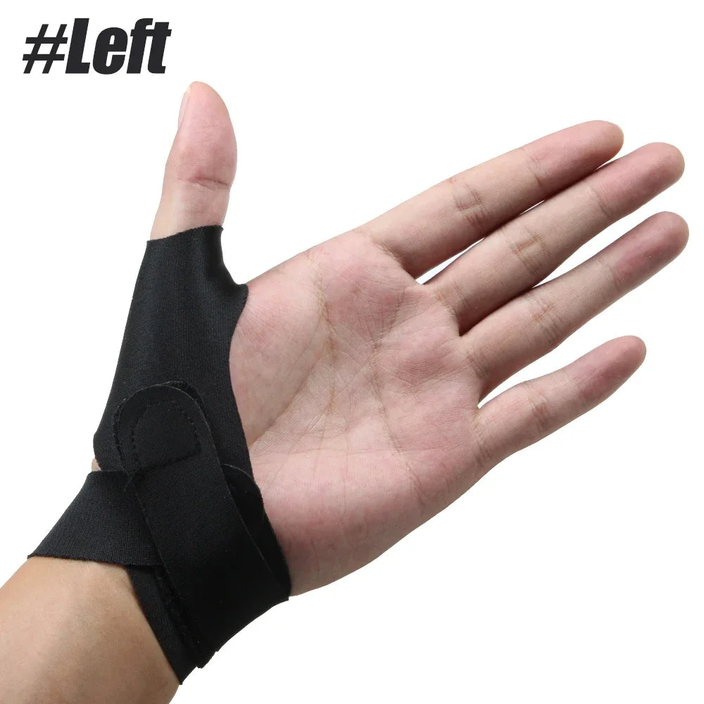1Piece Wrist Support Brace Sports Exercise Work Hand Protector Wormwood Wrist Wraps with Thumb Loops for Both Right Left Hands