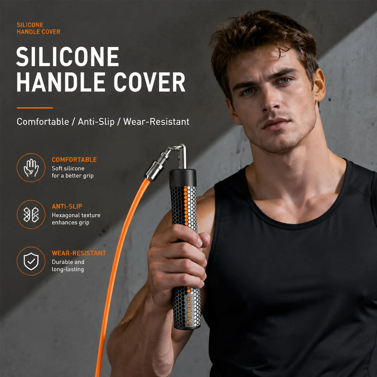 Jump Rope Fitness Workout Weighted Handle Crossfit Rope Gym Boxing Professional Men Women Sports Exercise Weights