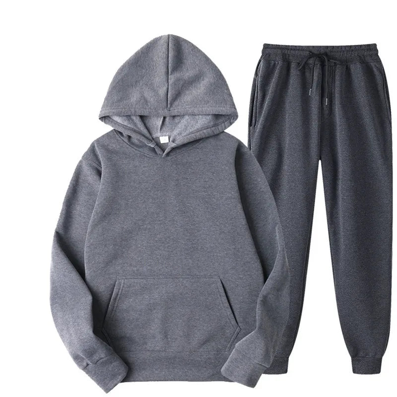 Hot Sale Men /women Tracksuit Hoodies + Pants for Autumn Winter Winter Streetwear Matching Sets Sweatershirts Sweatpants