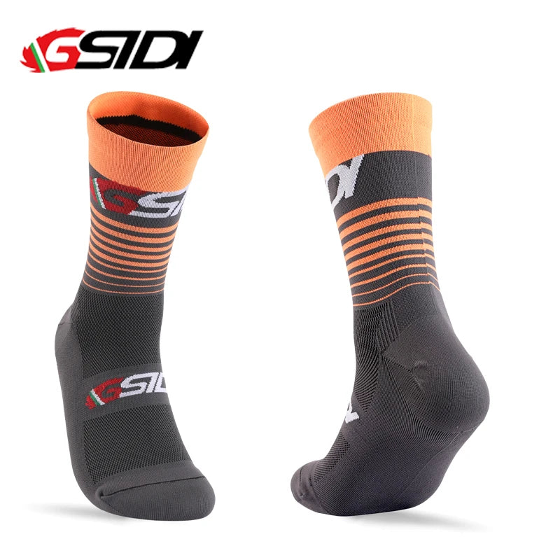 GSTDI New Cycling Socks High Quality Compression Men Bike Outdoor Women Running Professional Sports Running