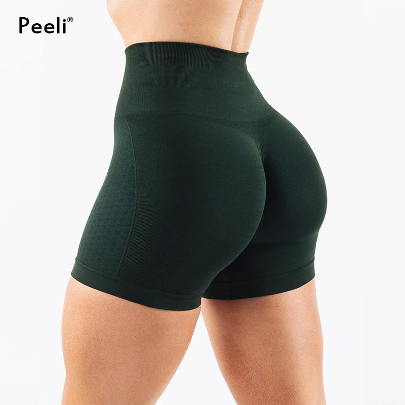 Amplify Contour Gym Shorts Women Clothing Scrunch Butt Seamless Shorts High Waist Biker Shorts Athletic Booty Workout Yoga Short