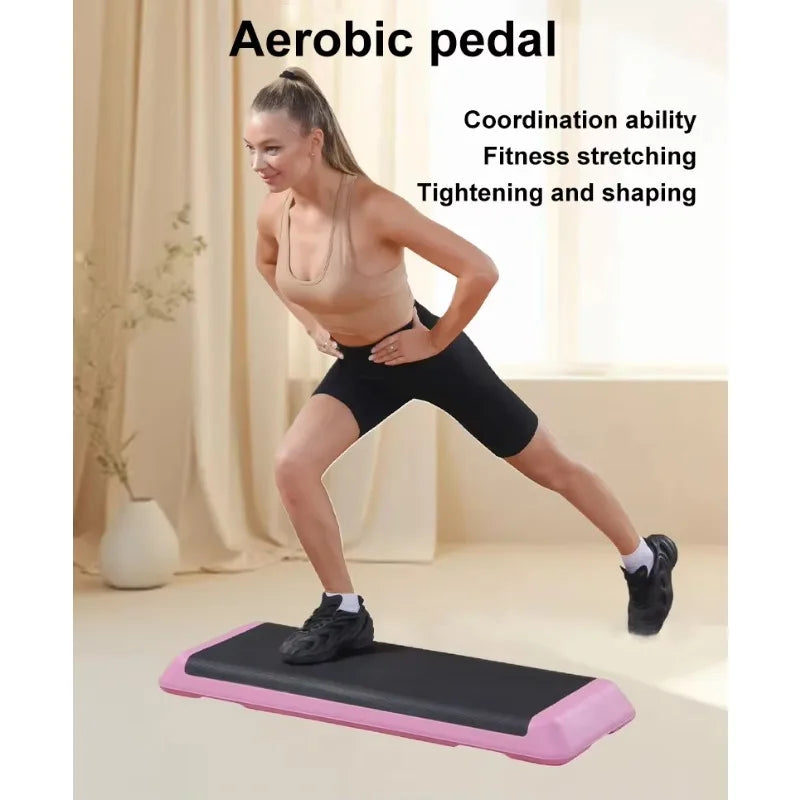 Non‑Slip ABS Aerobic Step Platform Indoor Outdoor Gym Fitness Exercise Pedal Board