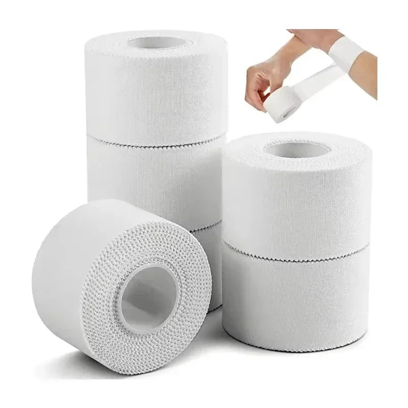 1PC 2.5cm * 9.14m Athletic Trainer Tape Sport Care Tape Sport Strapping Tape Easy To Tear For Sports First Aid Injury Wrap