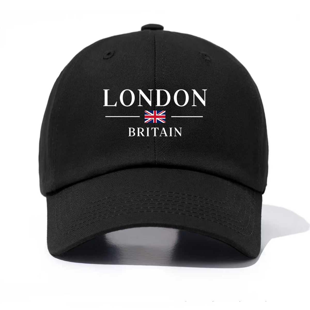 1pc London Print Baseball Cap for Adults, Minimalist Retro Style Casual Soft Adjustable Dad Hat, Perfect As Gift