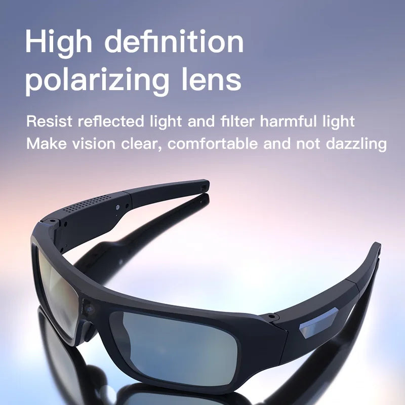 4K HD Mini Camera Glasses Bike Surveillance Video Recorder Photograph Action Cam Sunglasses Outdoor Sports Micro Body Camcorder