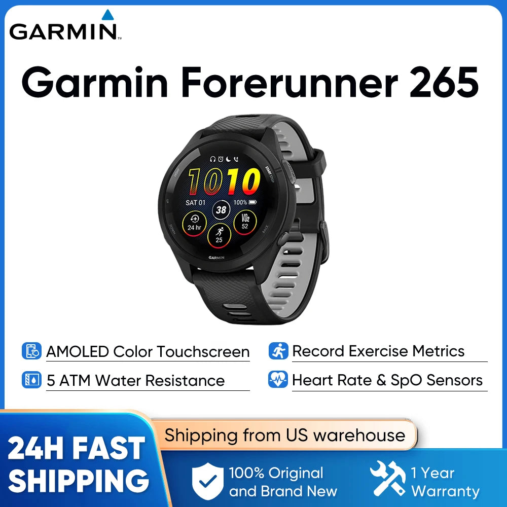 Garmin Forerunner 265 GPS 46mm Smartwatch 1.3