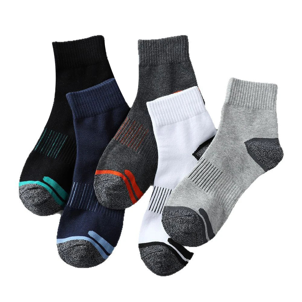 20Pairs High Quality Men's Cotton Socks Set Casual Breathable Sports Winter Black Large Size 38-45