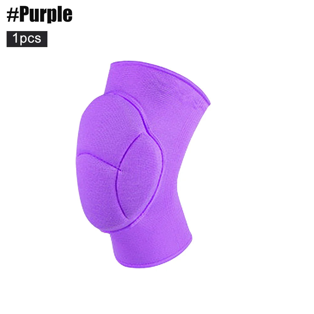 1Pcs Knee Pads Thick Sponge Anti-Slip Collision Avoidance Knee Sleeve Football Jogging Wrestling Basketball Volleyball Women Men