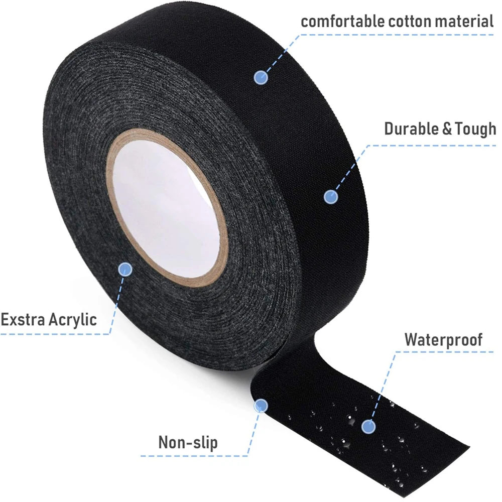4PCS Hockey Tape, Strong Adhesive Goon Tape,Multipurpose Cloth Tape 2.5cm X 25m Each Roll, Hockey Stick Tapes for Sports, Handle