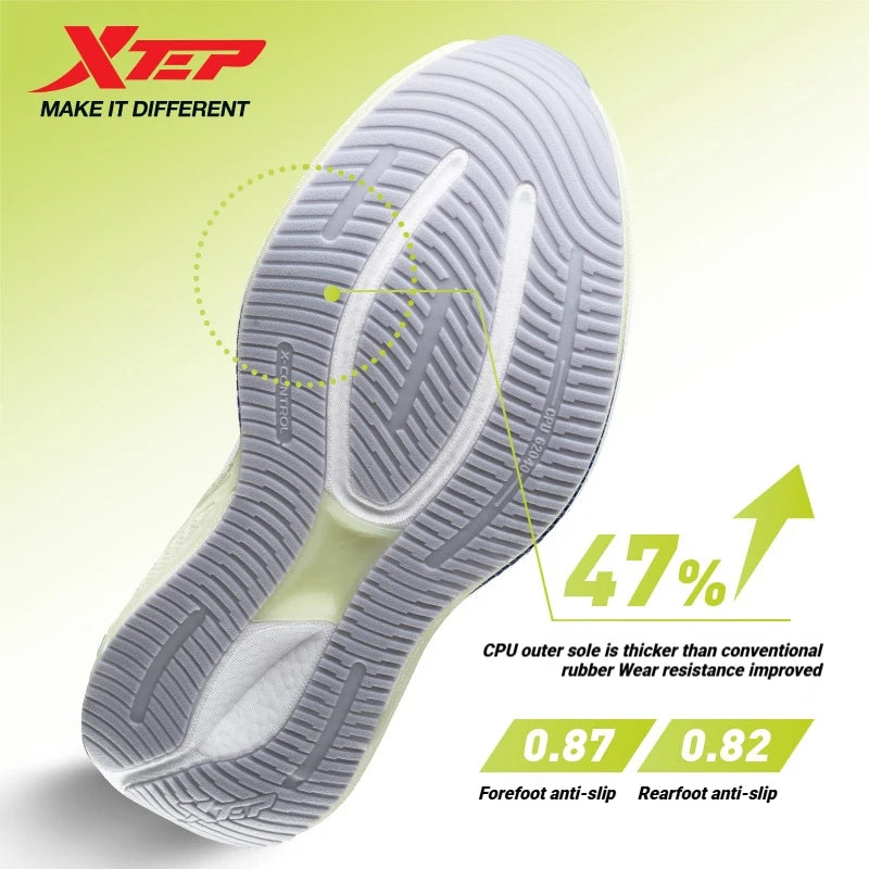 Xtep 2000km Plus Running Shoes Women's 2025 Spring Lightweight Anti-slip Wear-Resistant Training Jogging Sneakers 875318110009