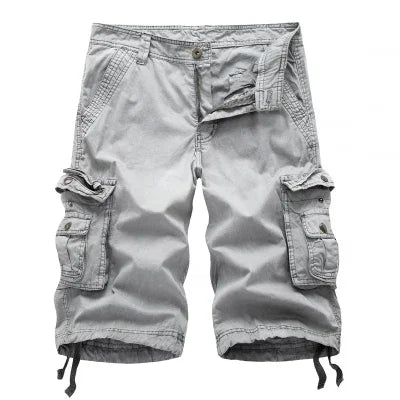 Cotton Cargo Shorts Men Summer Men Army Military Tactical Homme Shorts Male Casual Streetwear Multi-Pocket Cargo Shorts