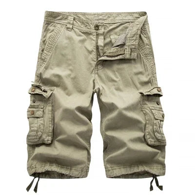 Cotton Cargo Shorts Men Summer Men Army Military Tactical Homme Shorts Male Casual Streetwear Multi-Pocket Cargo Shorts