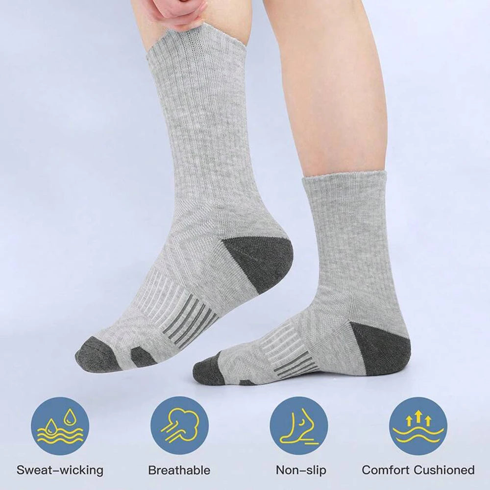 10/20/30 Pairs Men Outdoor Sports Socks Anti Odor Sweat Absorbing Breathable Comfortable Basketball Cycling Running Casual Socks