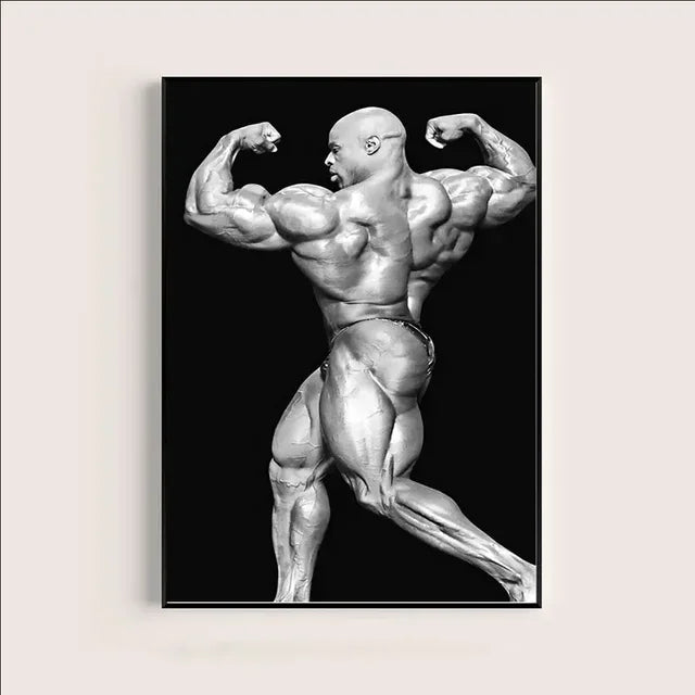 Ronnie Coleman Fitness Gym Sport Star Muscle Man Oil Canvas Painting Poster Prints Wall Art Pictures for Living Room Home Decor