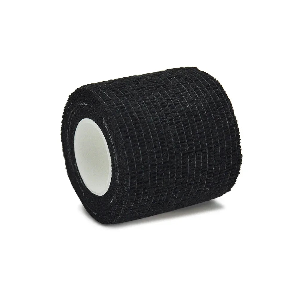 1/6Pcs 4.5m Black First Aid Self Adhesive Cohesive Elasticity Bandages Sports Tape for Wrist Ankle Sprains & Swelling