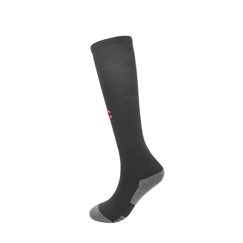 24-25 Season European Football Club Styles Children Adults Soccer Socks Boys Kid's Long Knee High Towel Bottom Sports Sock