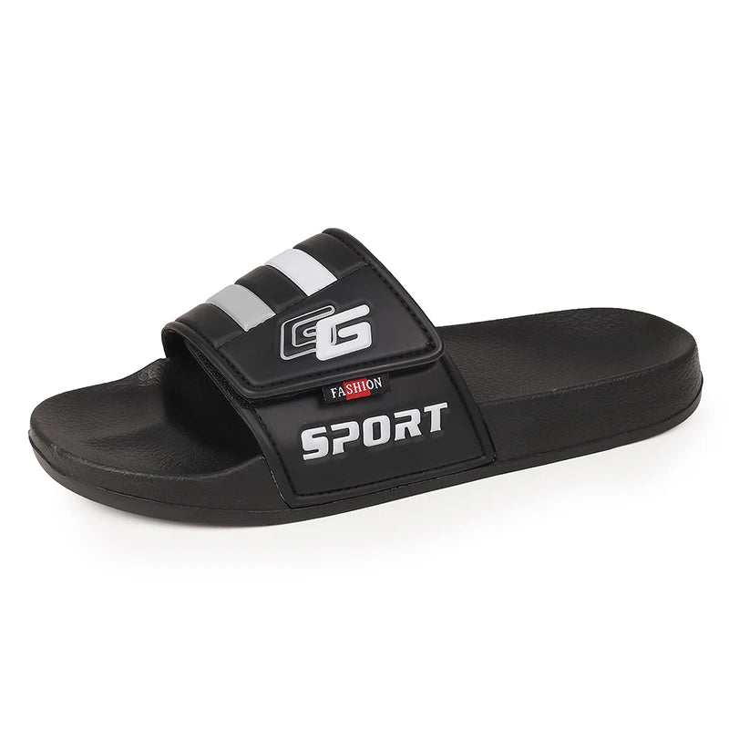 Men's Adjustable Camo Sandals Hook & Loop Summer Slides Breathable Comfortable Outdoor Slippers Non-Slip