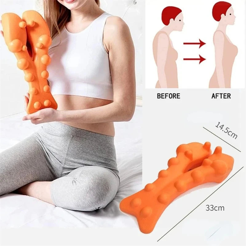 1pc Cervical Traction Device Neck Massager Cervical vertebra Shoulder Stretcher Trigger Point Massager Neck Acupressure Device