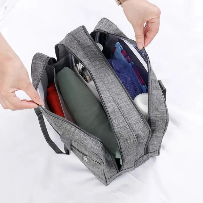 Dry Wet Separation Swim Bag Large Capacity Swimming Organizer Pouch for Travel Beach Gym Bathroom Storage