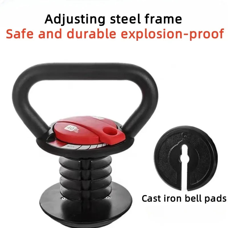 Kettlebell portable adjustable weight hip training equipment for men and women 40 kilograms Fitness and Body Building Kettlebell