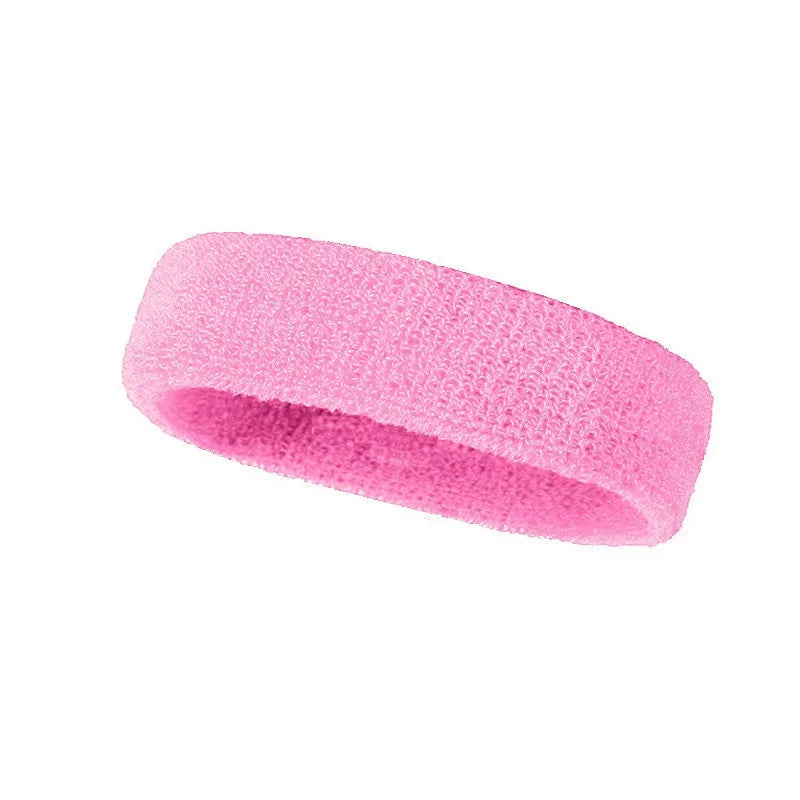 Sports Sweatbands Headband Moisture Wicking Hairband Athletic Towel Headbands Cotton Head Sweat Bands for Running, Cycling, Yoga